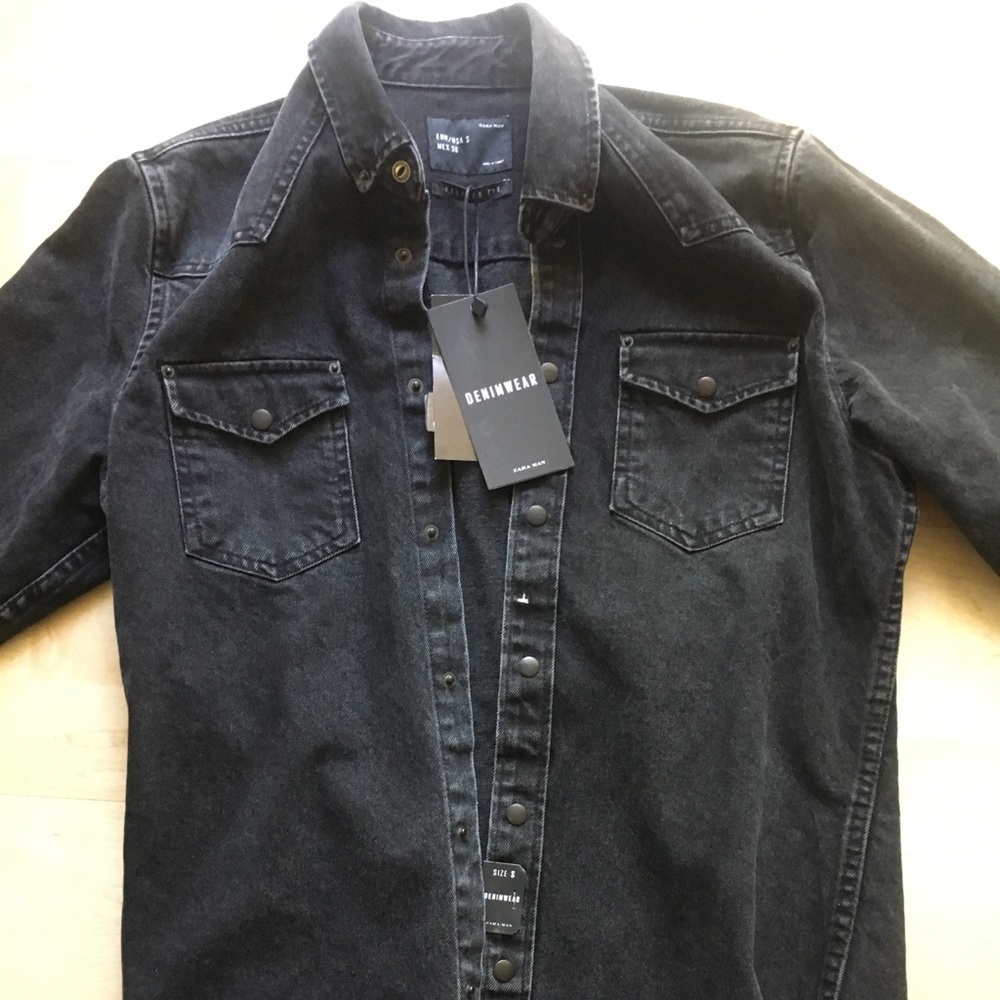 Zara Black Jean Jacket